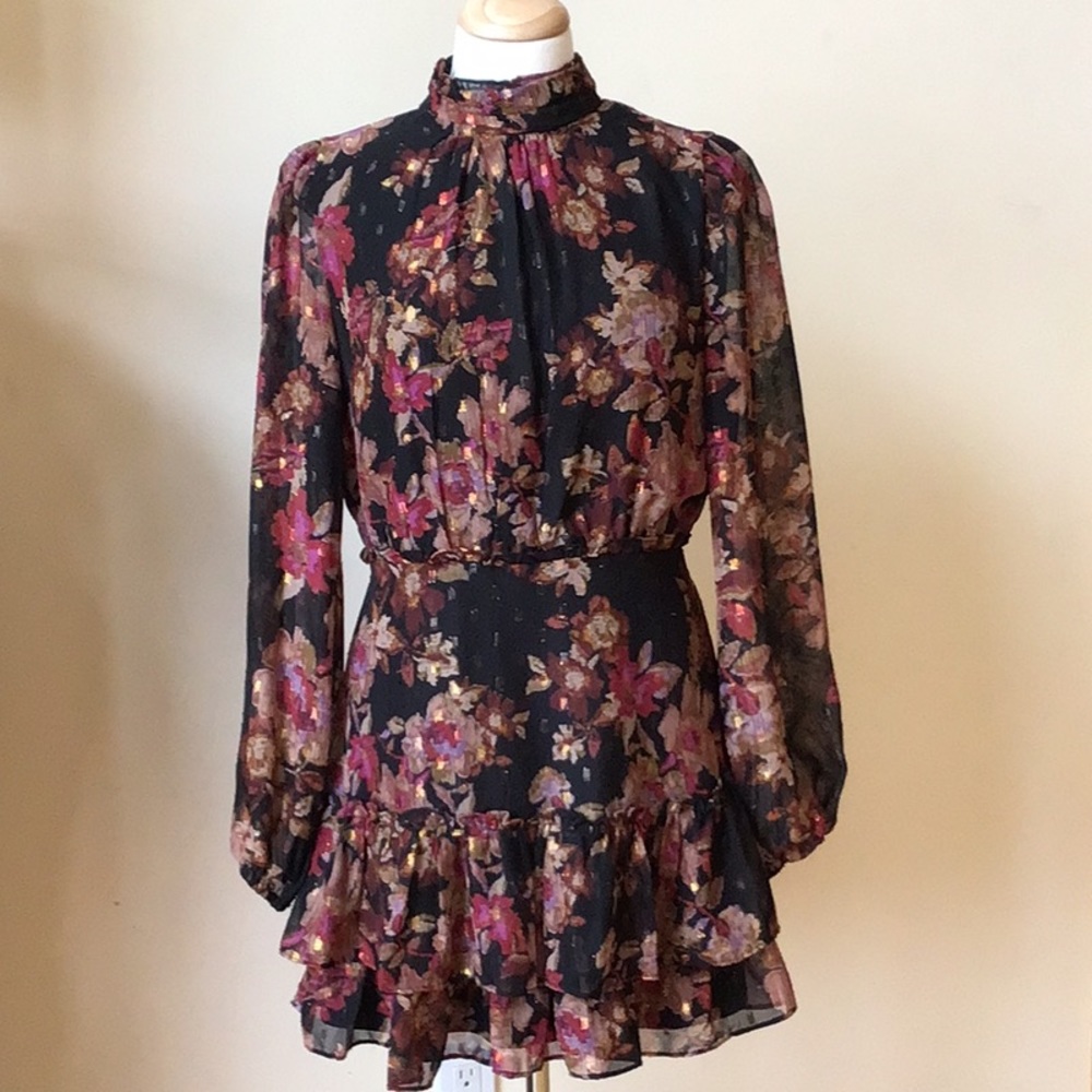 AQUA Floral  Mini Dress.